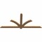 Ekena Millwork Redmond Smooth Timber Gable Bracket, Western Red Cedar, 72"W x 33"H x 1 1/2"D x 3 1/2"F, 11/12 Pitch GBW072X33X0204RED00SWR - alternate 2